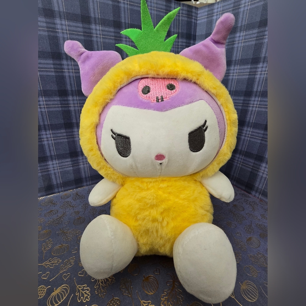 NEW! Sanrio Kuromi Pineapple Plush 10"